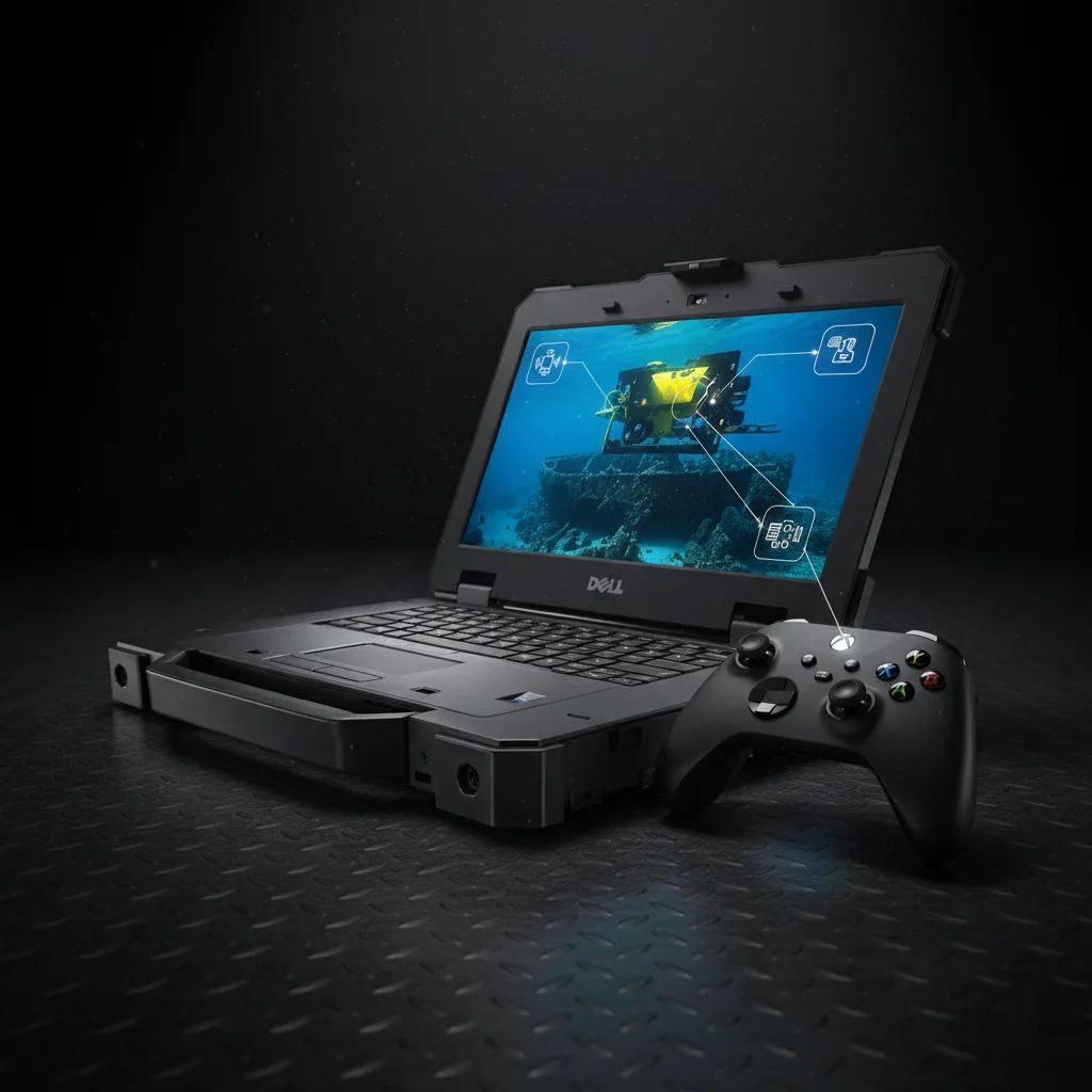 Ноутбук с игровым джойстиком